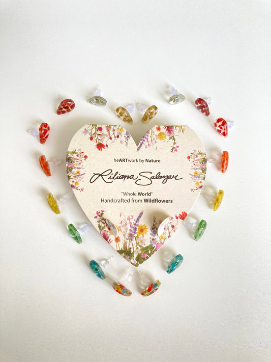 Wildflower Astars - Teardop Earrings Studs