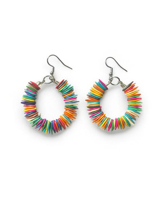 Circle of Life - Melon Seeds Hoops - Multicolor