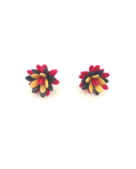 Melon Seeds - Flower Power - Earring Studs Multi Color