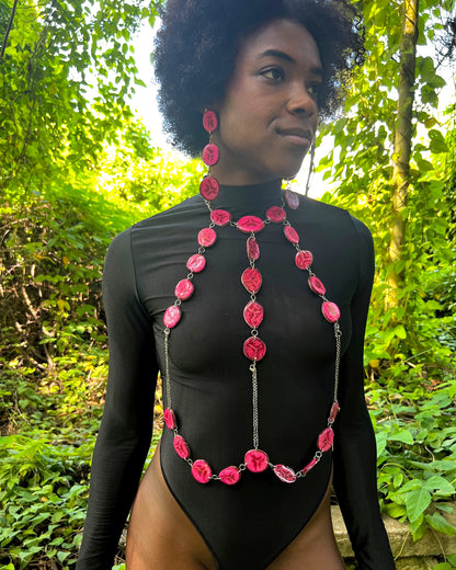 "Hot Pink Plantains" Body Jewelry