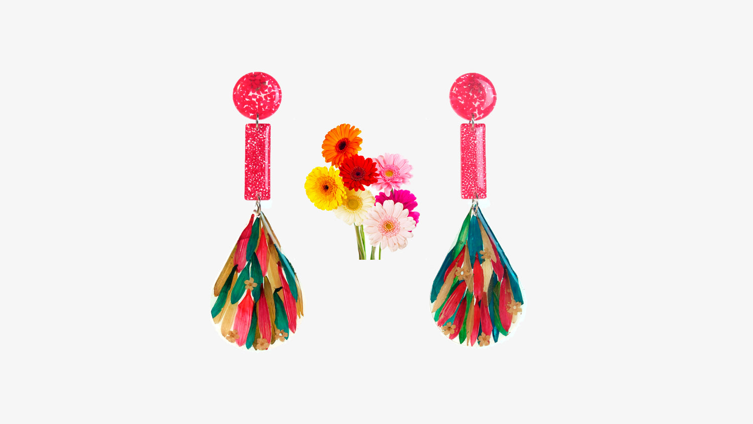 real DAISY PETALS jewelry