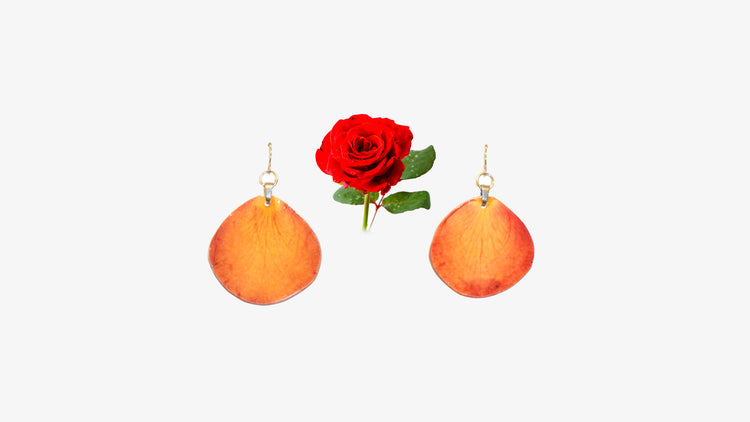 real ROSE PETALS jewelry