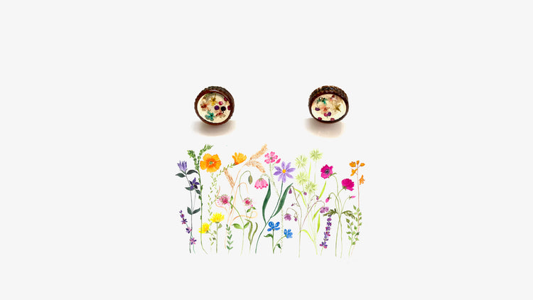 real WILD FLOWERS jewelry