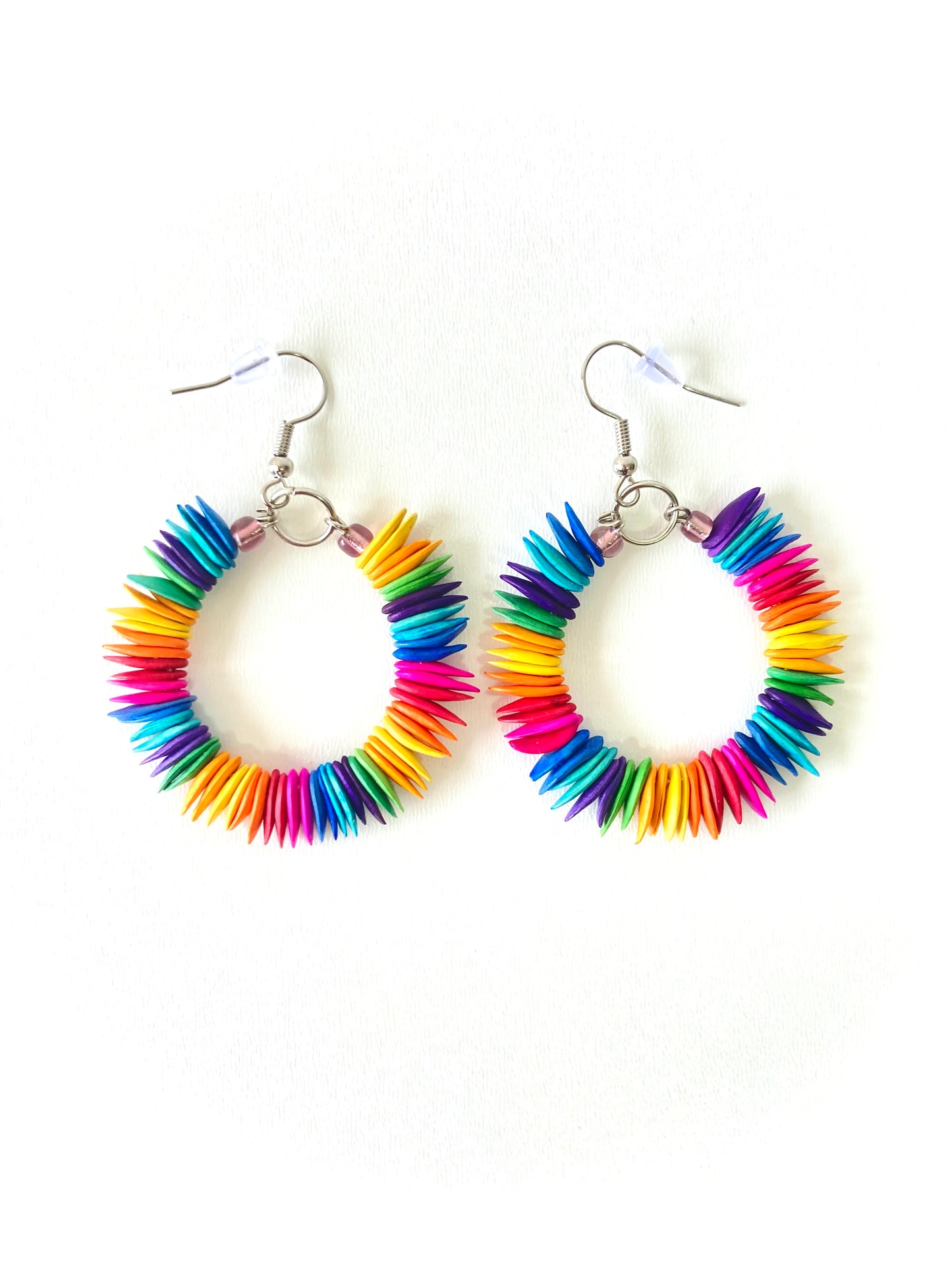 Circle of Life - Melon Seeds Hoops - Multicolor