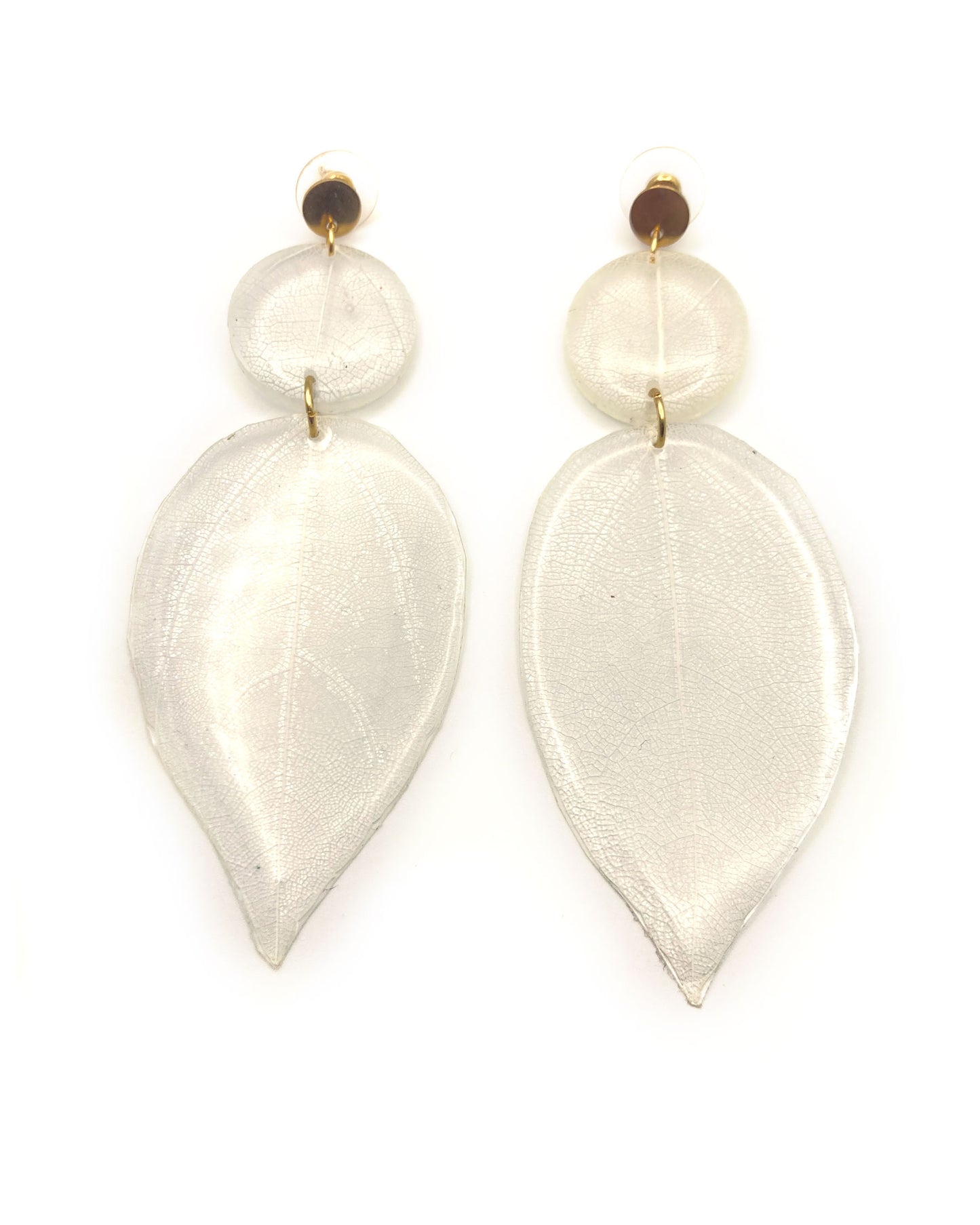 Vital Vein Skeleton Leaves Earrings