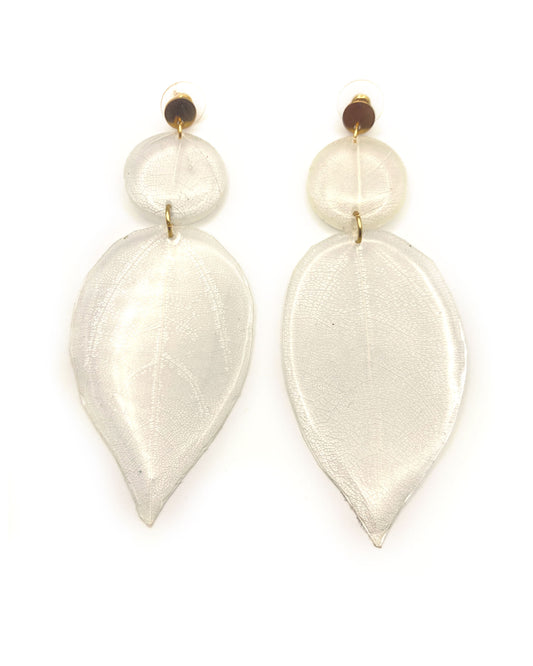 Vital Vein Skeleton Leaves Earrings