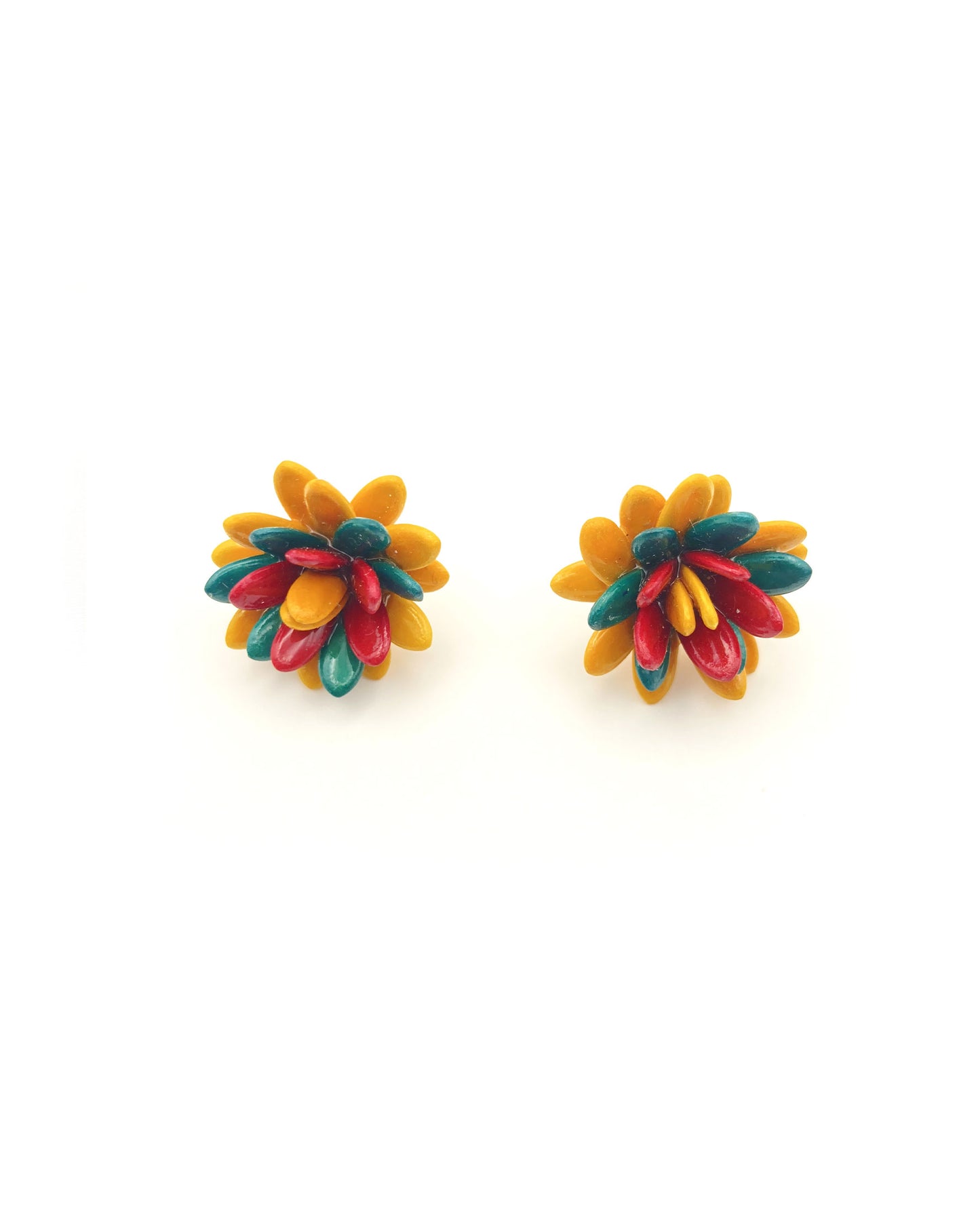 Melon Seeds - Flower Power - Earring Studs Multi Color