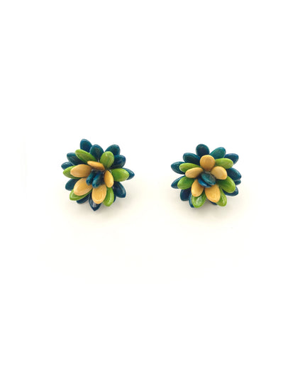 Melon Seeds - Flower Power - Earring Studs Multi Color