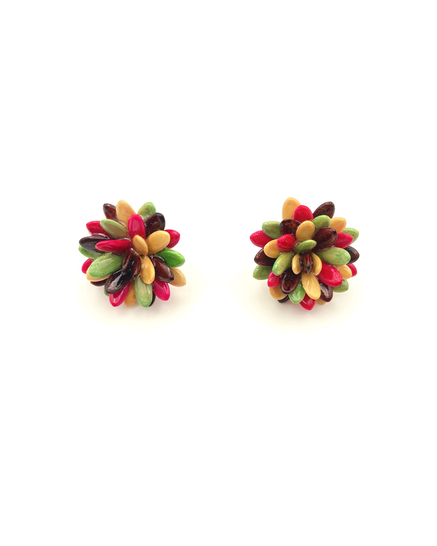 Melon Seeds - Flower Power - Earring Studs Multi Color