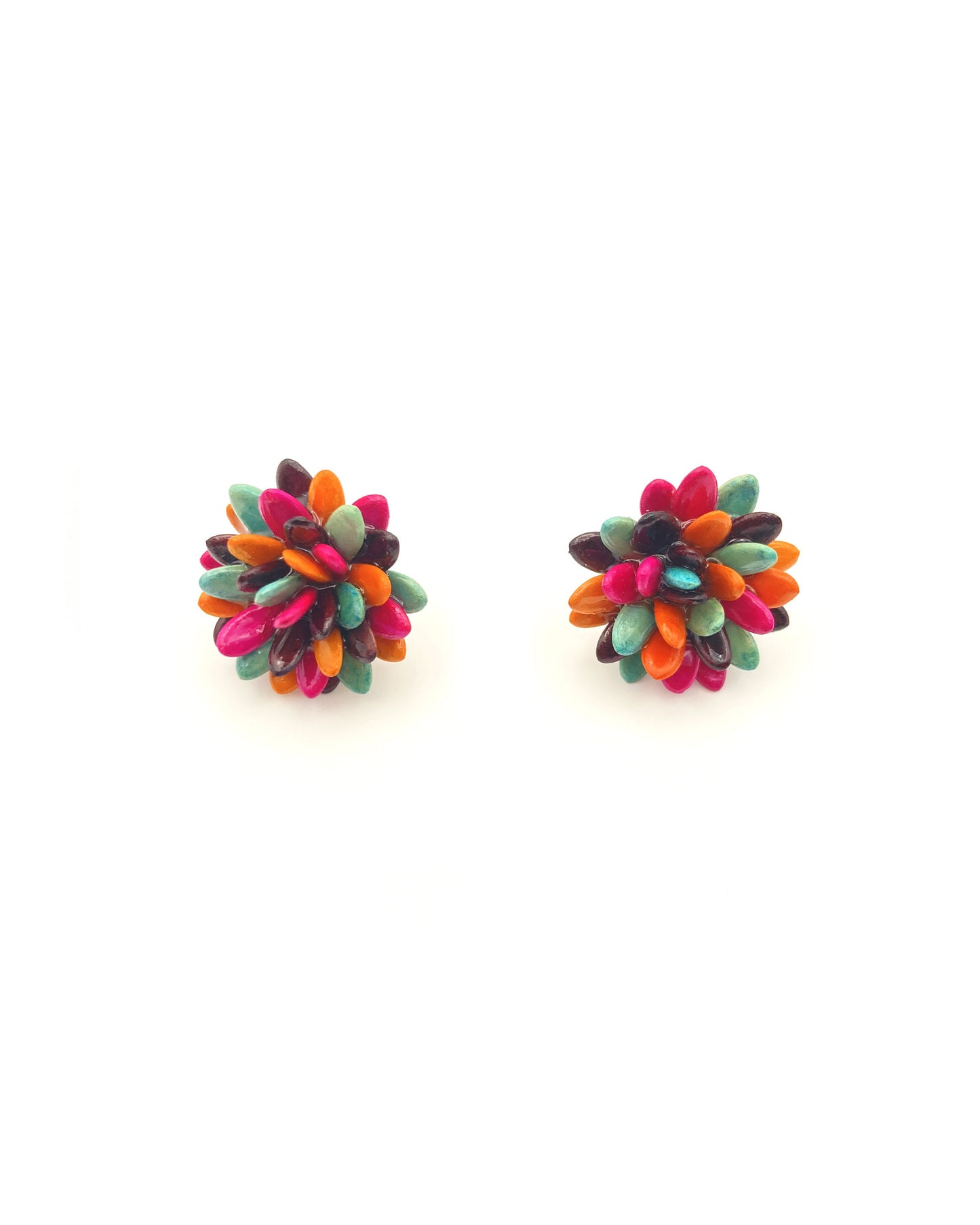 Melon Seeds - Flower Power - Earring Studs Multi Color