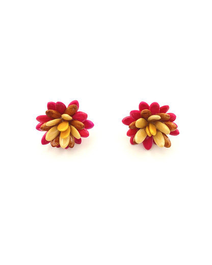 Melon Seeds - Flower Power - Earring Studs Multi Color