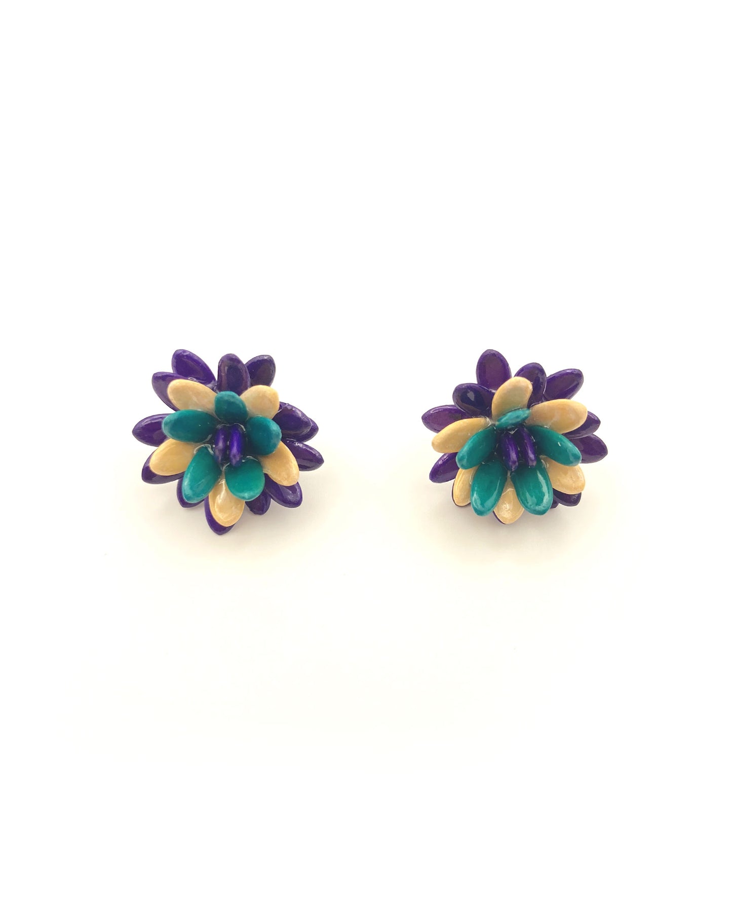 Melon Seeds - Flower Power - Earring Studs Multi Color