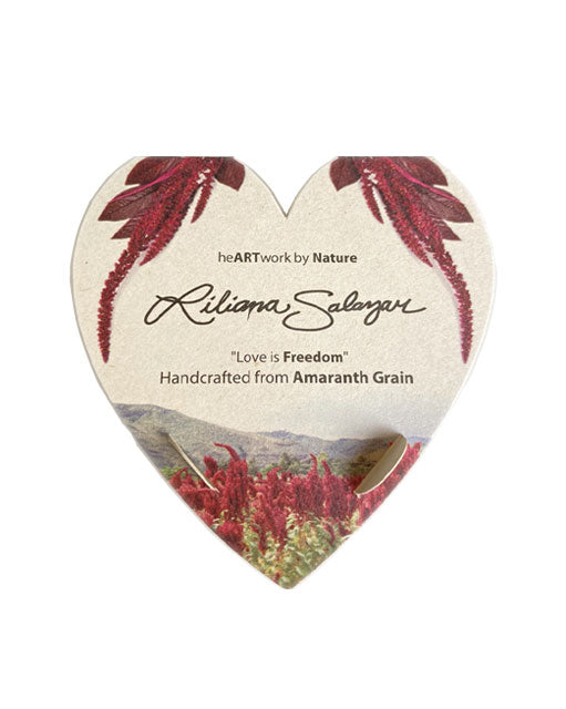 Amaranth Grain + Elderberry Flower - Teardrop Earring Studs