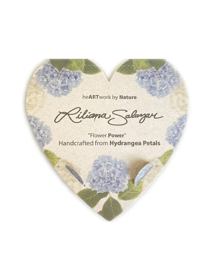 Hydrangea Petals Circle Earring Studs