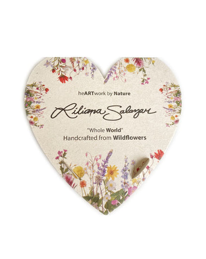 Wildflower + Amaranth Grain + Wood - Triangle Earring Studs