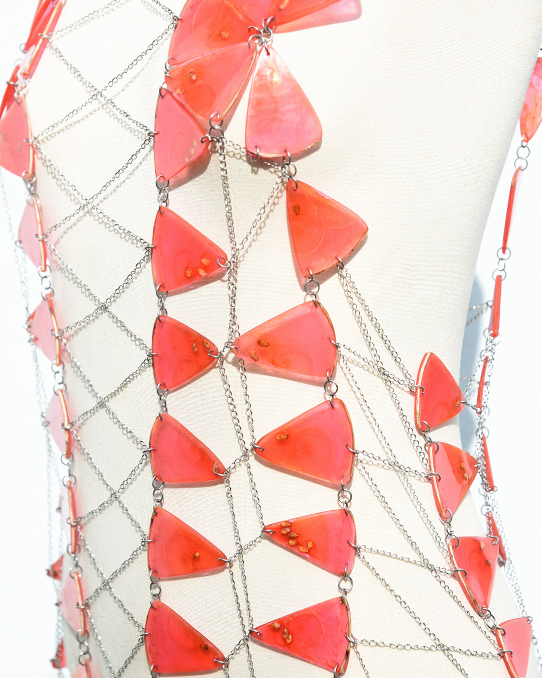 Real watermelon body jewelry designed by Liliana Salazar
